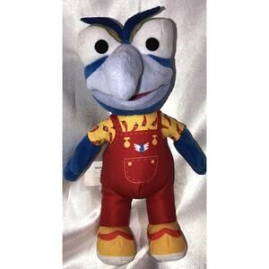 Muppet Babies Gonzo Disney Plush Stuffed Animal Toy Overalls 9"